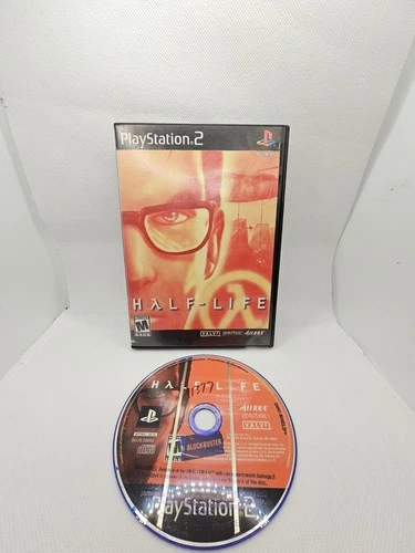 Half-Life Sony PlayStation 2 PS2, 2001 BLOCKBUSTER Rental, TESTED. No Manual
