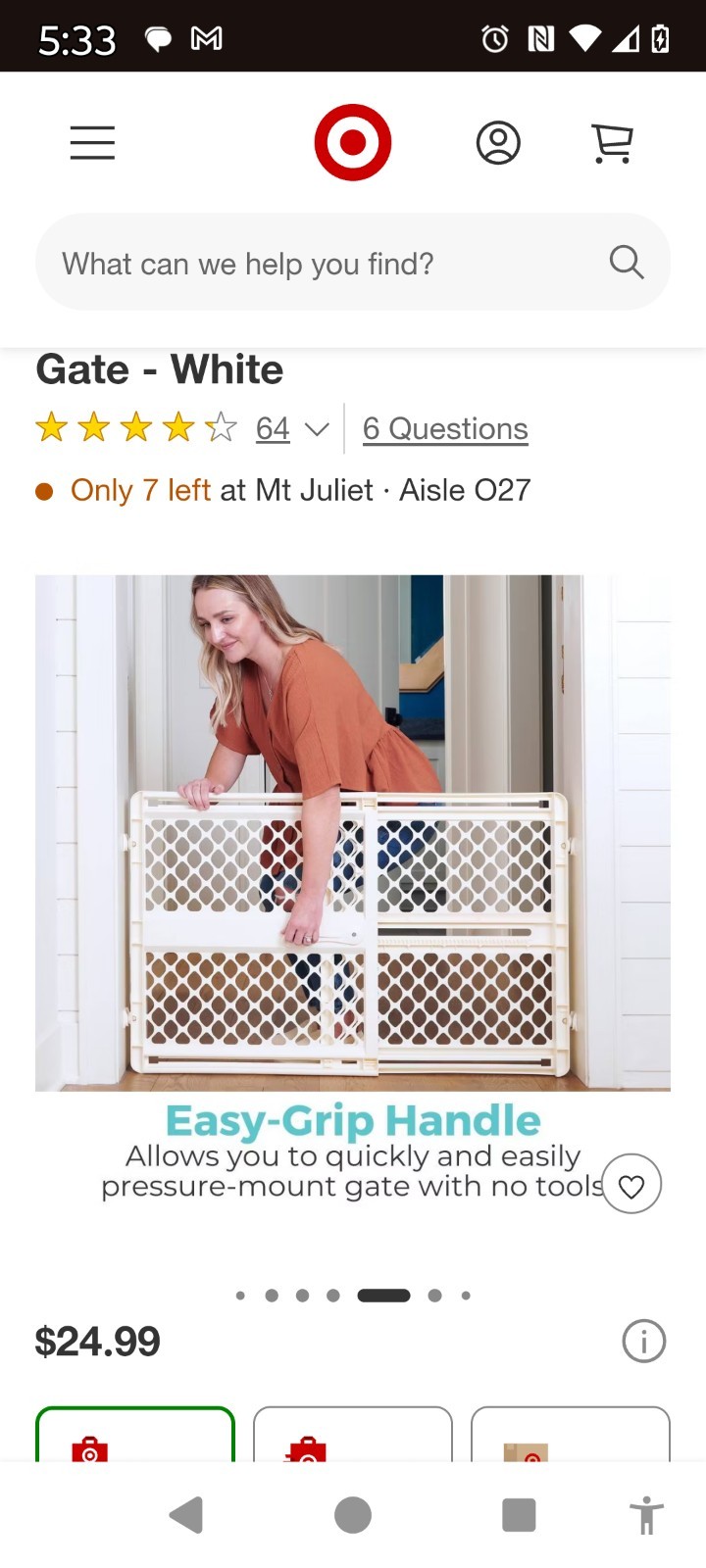 Toddleroo by North States, White Baby Gate