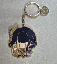 Genshin Impact Raiden Shogun Metal Keyring Anime Keychain