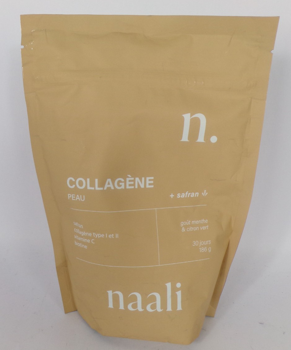 Collagène marin goût menthe citron vert Naali pour la routine beauté et bien-être active