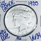 1935 SILVER PEACE DOLLAR AUTHENTIC HI GRADE U.S. MINT COIN RARE KEY DATE 6634