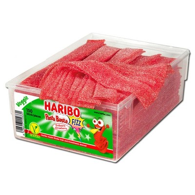 (7,36 /1kg) Haribo Pasta Basta Erdbeer, Fruchtgummi sauer 150 Stück