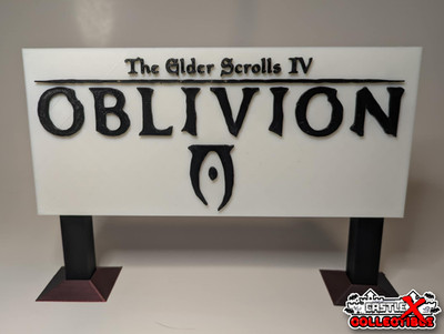 TES IV 4 OBLIVION 3D Printed Wall Art (RETRO GAMING RPG BETHESDA HORROR SKYRIM)