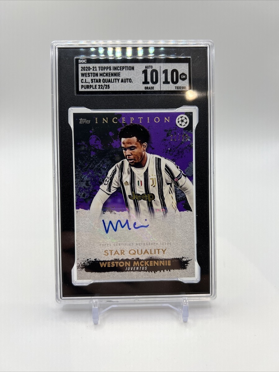 2020-21 Topps Inception UCL Weston McKennie Star Quality Purple