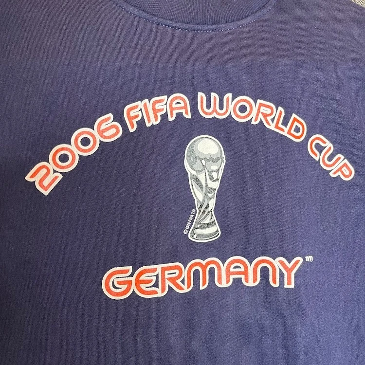 Sudadera FIFA Para Hombre Pequeña Azul Estampado Gráfico Copa Mundial FIFA Alemania 2006 y2k  Foto 3 de 4