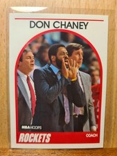 Don Chaney #123 1989 NBA Hoops Coach Rockets D0154A