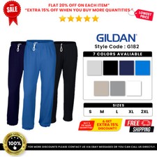 Gildan G182 Adult Cotton/Polyester Heavy Blend Preshrunk Fleece Knit Sweatpants