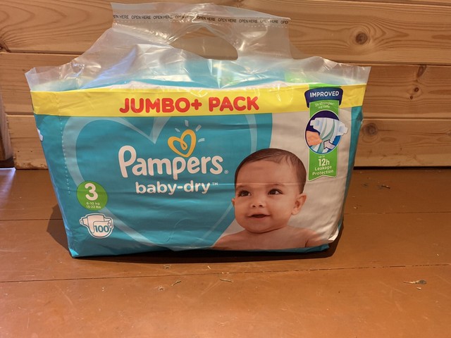 pampers 100 pack size 3
