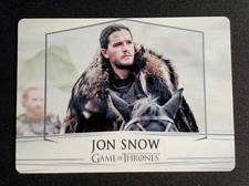 2017 Game of Thrones Valyrian Steel Incentive Platinum #5 Jon Snow /35