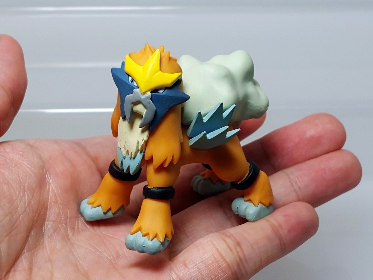 Shiny Entei Pokemon Zukan 1/40 Scale Figure Tomy 2010 Gashapon