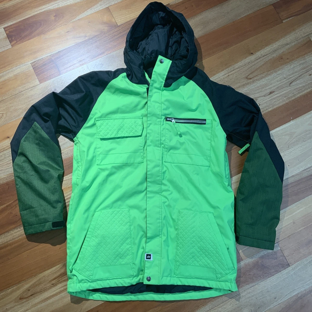 Lime green snowboard best sale jacket