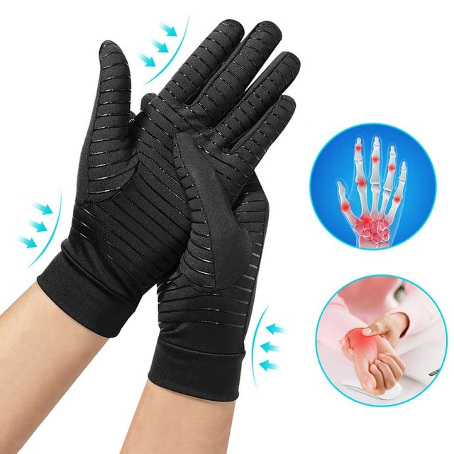 ARTHRITIS COPPER COMPRESSION GLOVES PAIN RELIEF HEALING AID HAND