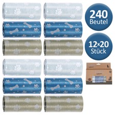 12 x 20er Rollen Hundekotbeutel (240 Beutel) biologisch abbaubar Kotbeutel Gassi