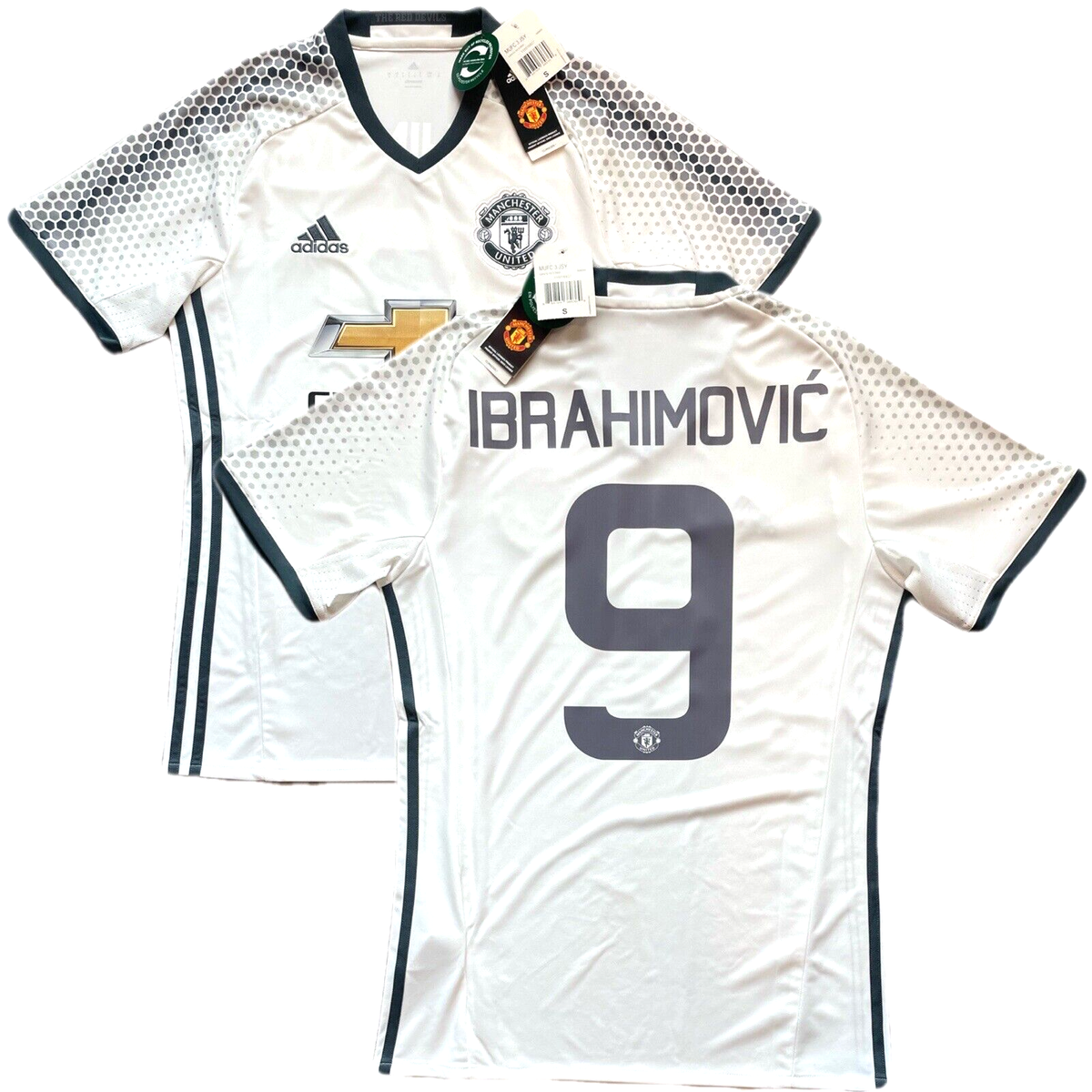 2016/17 Manchester United Third Jersey #9 Ibrahimovic Small 2016/17 Manchester United Third Jersey #9 Ibrahimovic Small