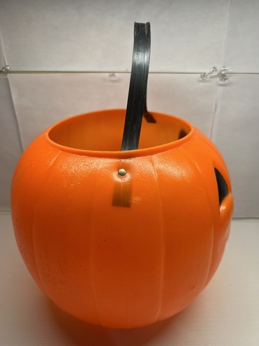 Empire Halloween Blasform Vintage 80er Kürbis Süßigkeiten Eimer Jack O Laterne - Bild 4 von 6