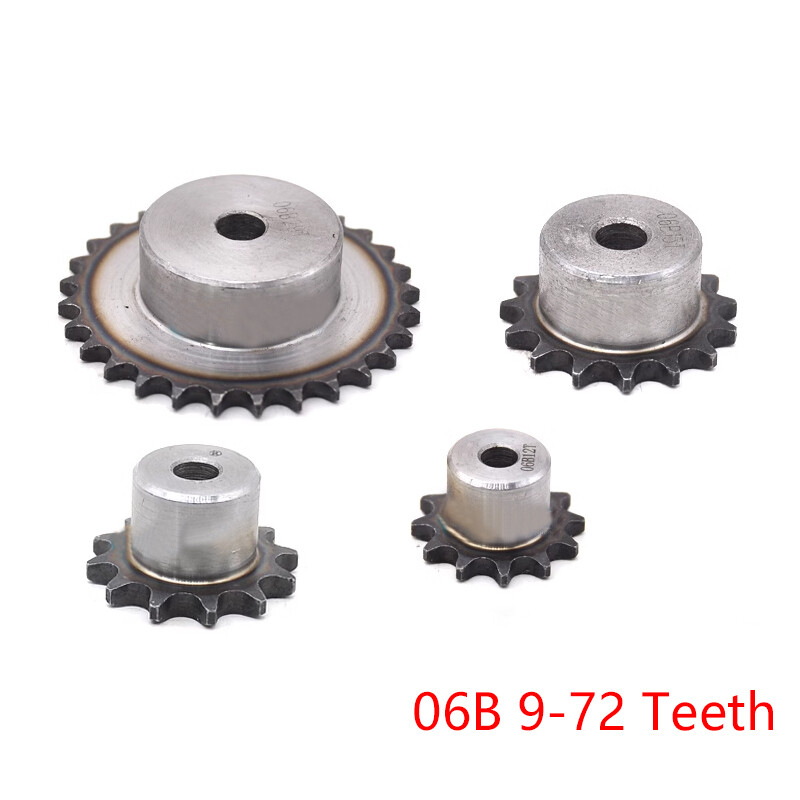 メルケイ 2 06B Chain Drive Flat Sprocket 9-72 Teeth Roller Chain Chain Links