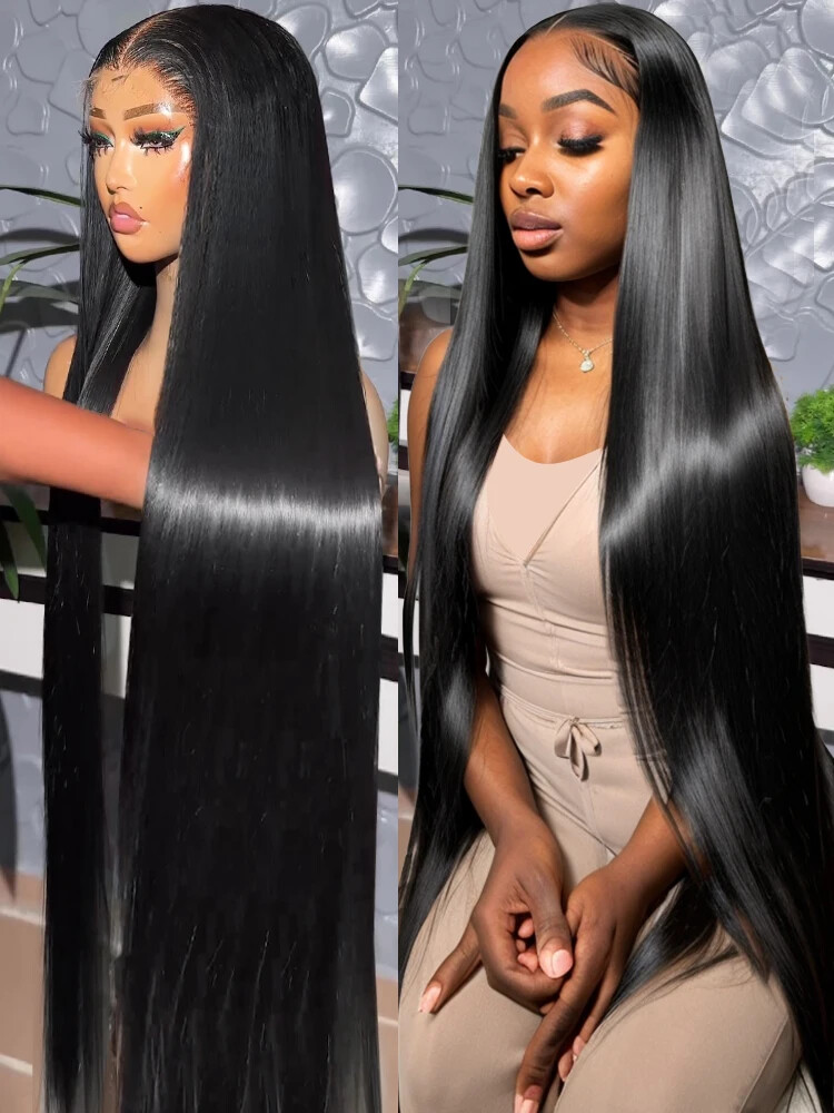 Brazilian Straight 360 Full Lace Frontal Wig 40 Inch Human Hair
