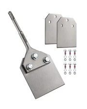 SDS Plus Floor Scraper with 2pcs Replaceable Blades, Firecore 4 Inch wide Thi...