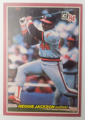 1984 Donruss Baseball Oversized Card #36 REGGIE JACKSON A's (B)