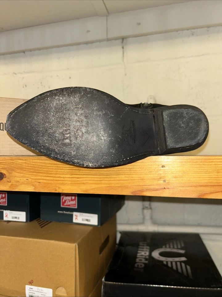 Liberty Black 22" Alyssa Western Negro Para Mujer Talla 9.5 Mediano Nuevo Foto 4 de 4