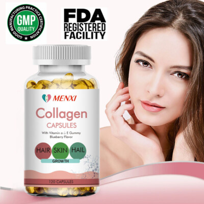 Multi Collagen Vitamin Pills for Hair Skin Nails Premium Collagen Supplement 120