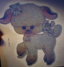CUTE BABY LAMB 1970's VINTAGE ANIMAL IRON ON TRANSFER NICE, B-1