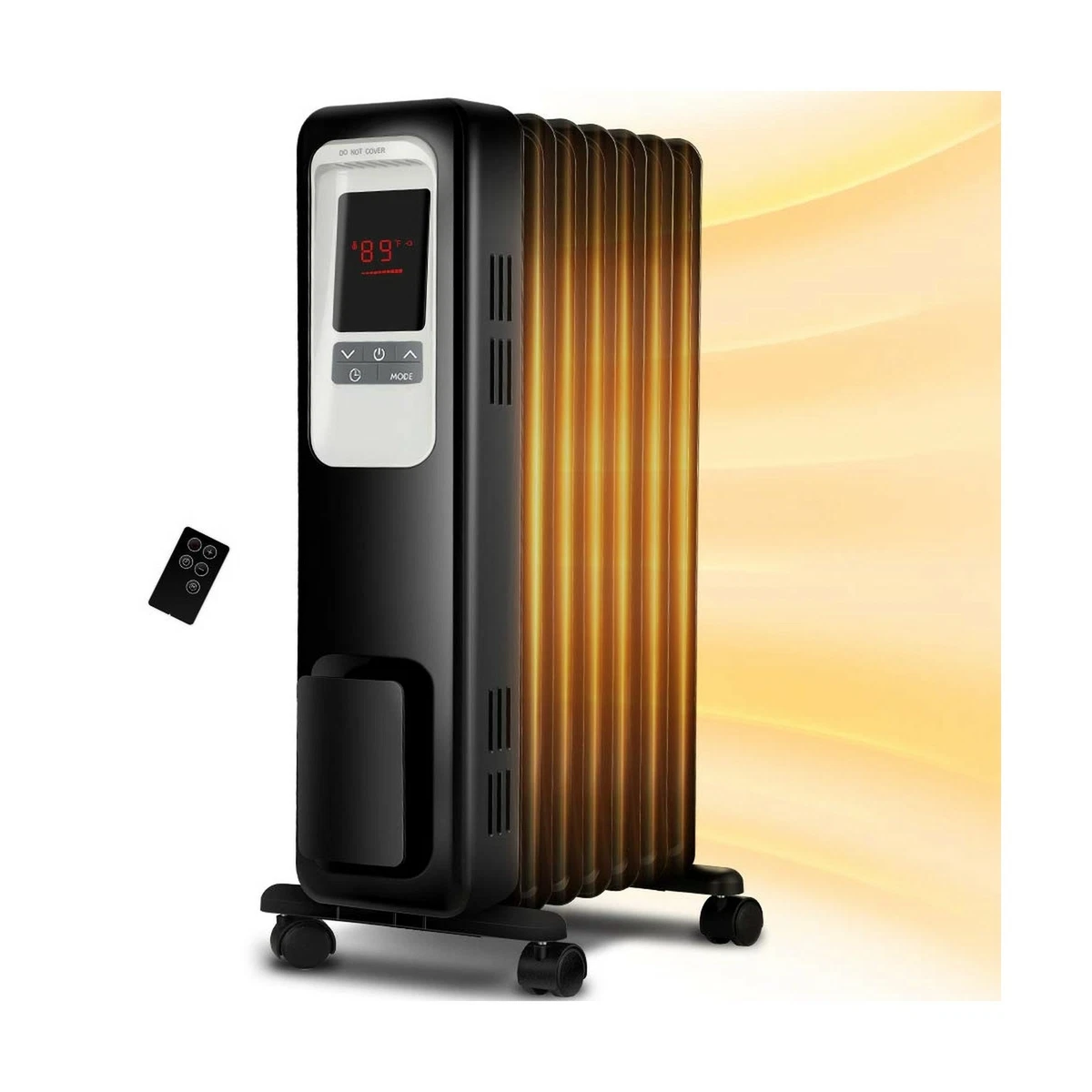 Space Heater Aireplus 1500W Oil Filled Radiator Electric Heater with Digital