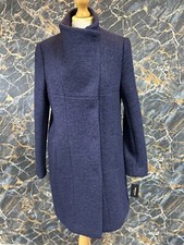 Kenneth Cole Womens Navy Coat Sizem (refr14)