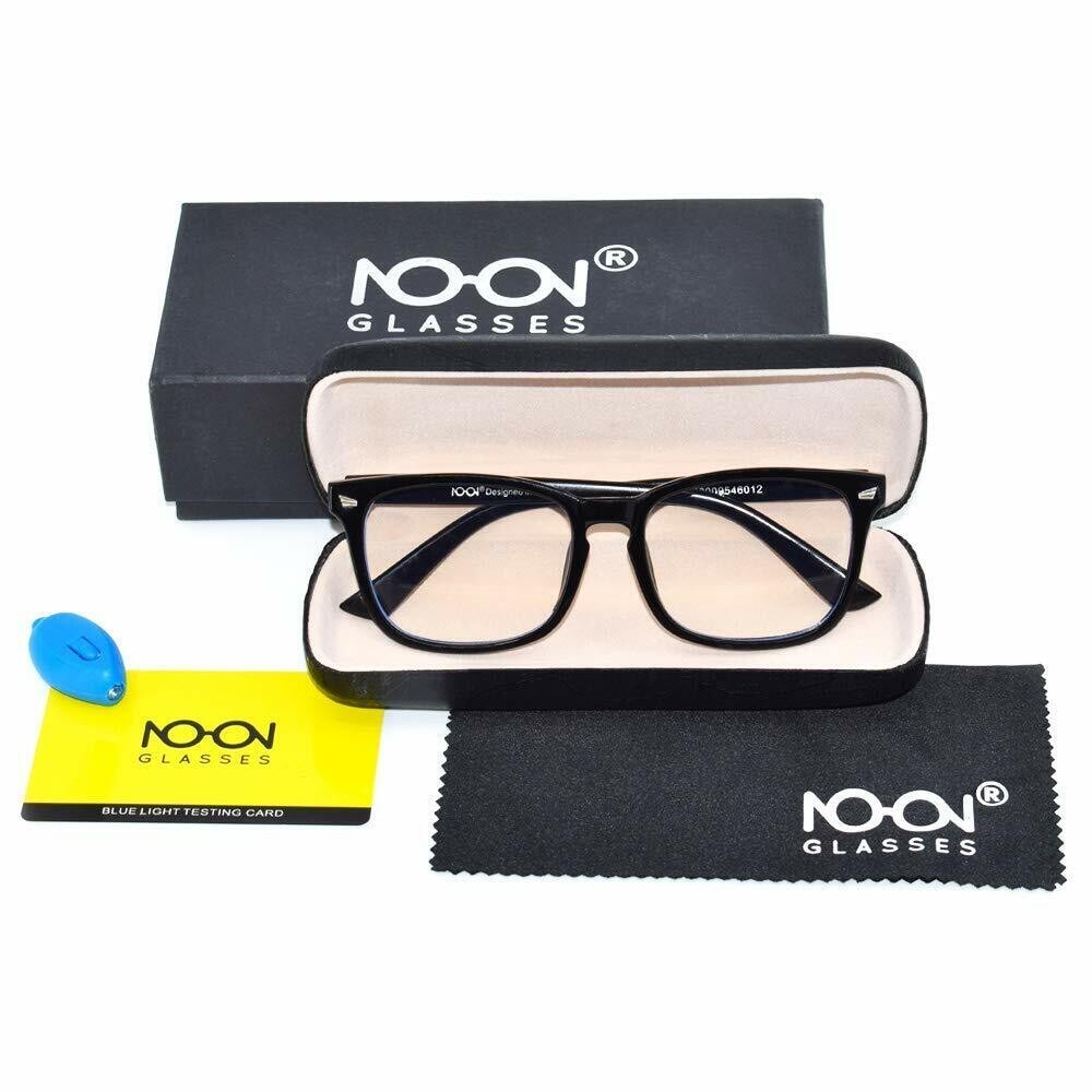 Blue Light Glasses Computer Gaming Glasses Anti Eyestrain Anti Blue Light Black-image