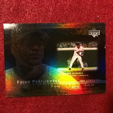 MANNY RAMIREZ RED SOX 2000 UPPER DECK PRIME PERFORMERS INSERT BASEBALL CARD #4