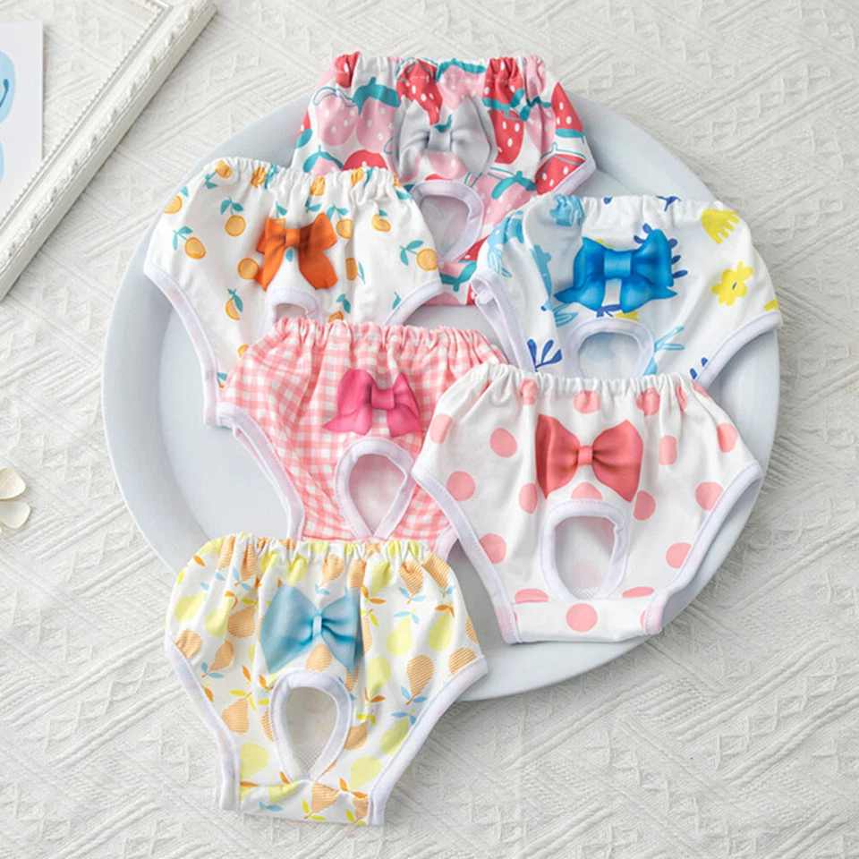 Pet Dog Diaper Female Puppy Physiological Panties Nappy Sanitary Pants Underwea/ - Image 3 of 4