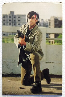 Bollywood Schauspieler Ajay Devgan Devgn seltene alte Original Postkarte Post...