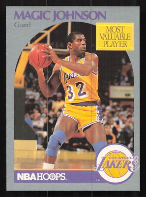 1990 Hoops Team Night Los Angeles Lakers #NNO Magic Johnson Card TCCCX