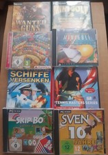 Lot de 8 jeux pc cd rom en version allemande mini golf sven 10 jahre skip bo
