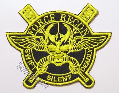 Marine Force Recon Usmc Militär Swift Tödlich Silent Haken Aufnäher MTB25
