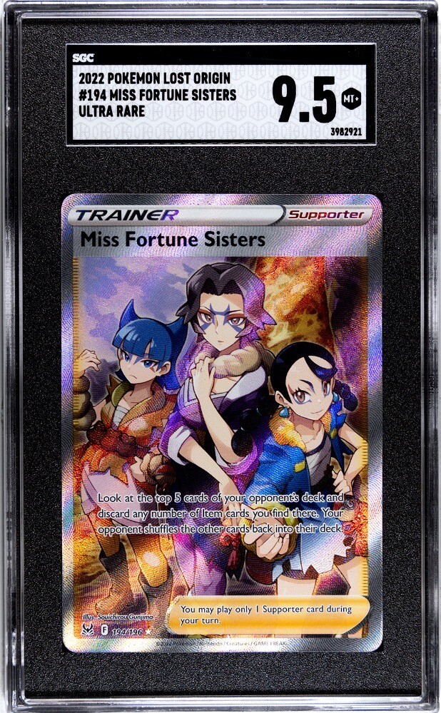 Miss Fortune Sisters 194/196 Full Art Lost Origin Pokemon