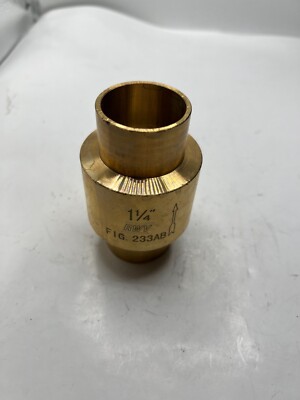 Red White Valve OEM  1-1/4 Lead Free Brass IN-LINE Check Valve  Figure 233AB
