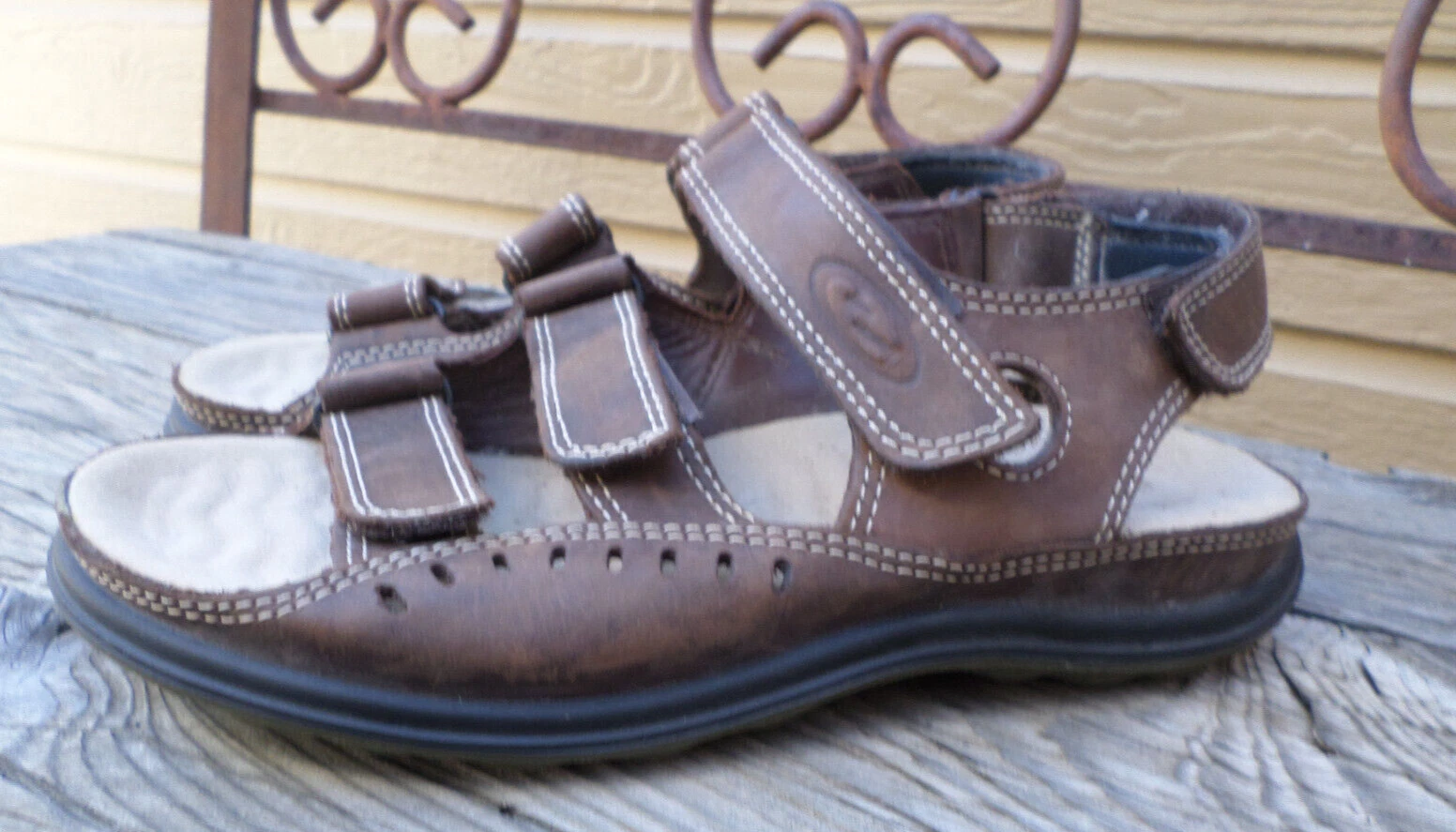 Sandali donna ECCO Babett in pelle marrone con 3 cinturini 38 7 7 5