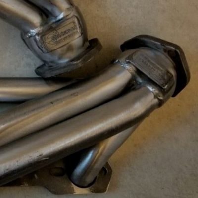 Sanderson 1949-54 Small Block Chevy 265 350 400 Plain Raw Exhaust 