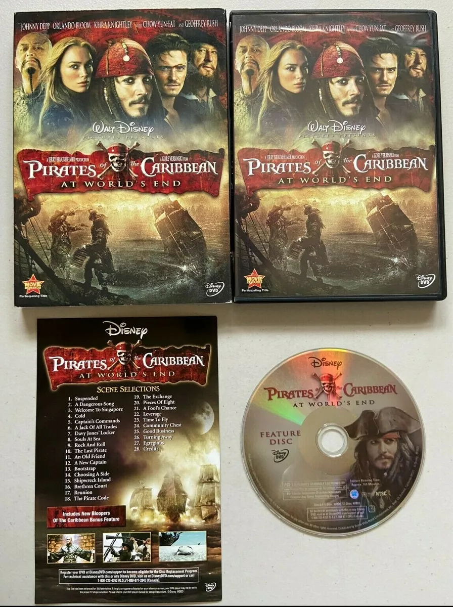 Pirates of the Caribbean: At World's End (DVD, 2007) - Like New  786936292992