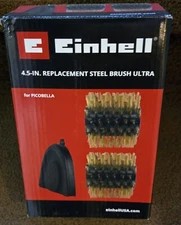 Einhell Picobella Surface Brush 4.5-in. Replacement Steel Brush Ultra
