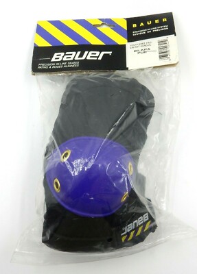 BAUER PRECISION IN-LINE ELBOW PADS - PURPLE AND BLACK - SIZE: ADULT LARGE