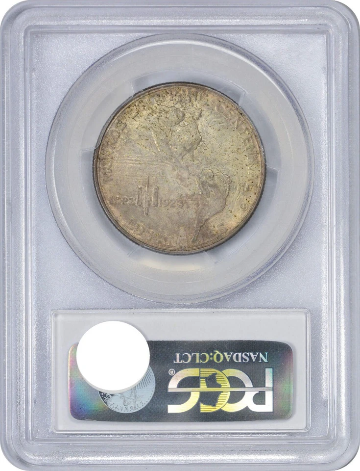 1923-S Monroe Commemorative Silver Half MS64 PCGS - Image 2 of 2