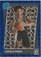 2021-22 Panini Donruss Optic Joshua Primo Blue Velocity Prizm SP RC Clippers