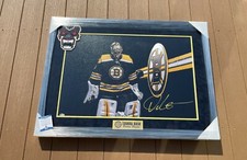 Tuukka Rask Signed Boston Bruins Giant 28x38 Framed Canvas Beckett COA