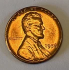 1956 P Lincoln Wheat Penny - UNC - Beautiful Red Tone. Combined Shipping.