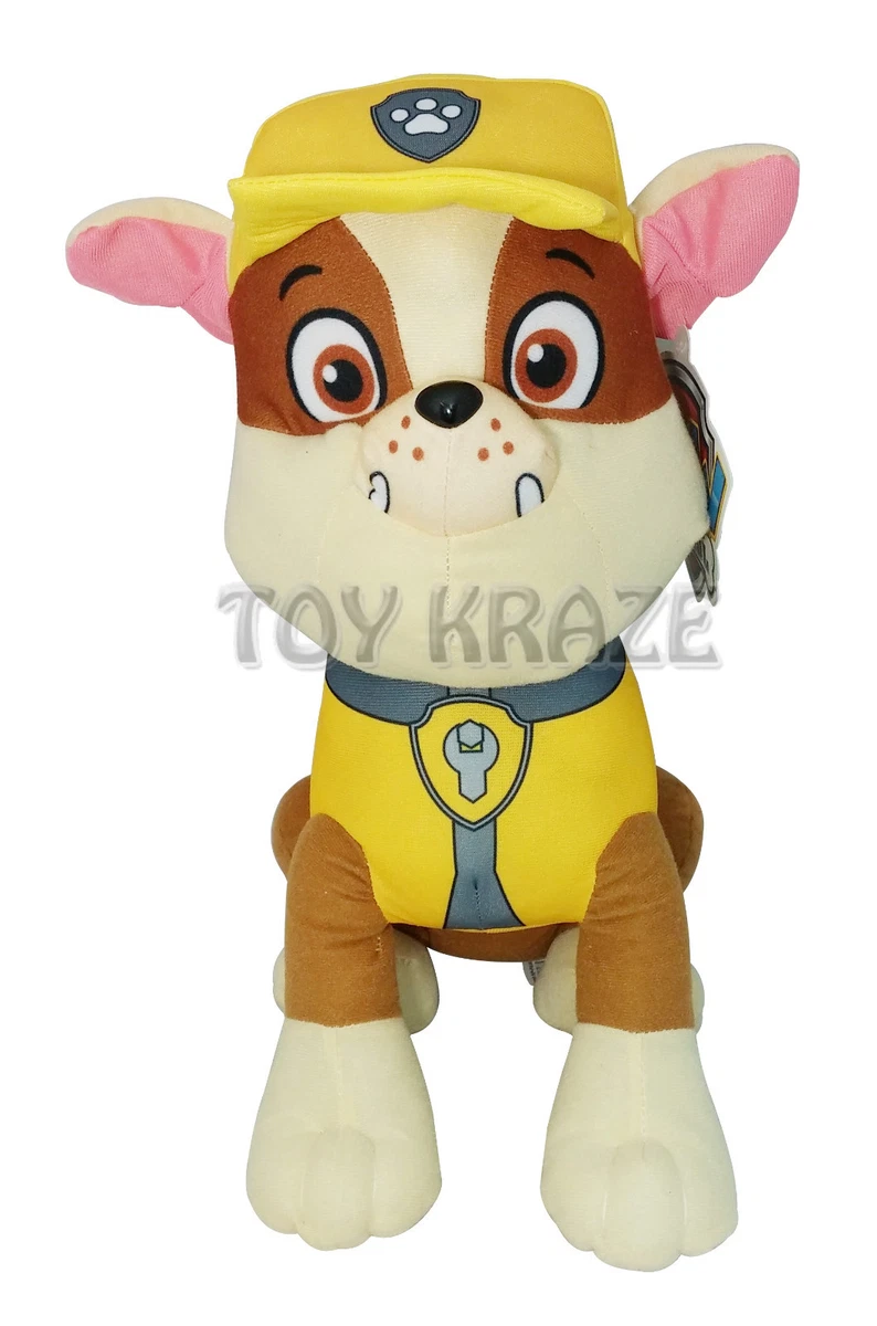 Jugando ajedrez Refinar Rítmico PAW PATROL PLUSH! RUBBLE YELLOW MEDIUM DOG PUPPY BULLDOG SOFT DOLLS  10&#034; NEW | eBay