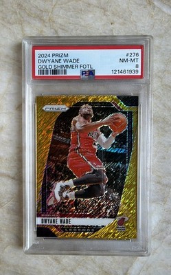 🔥DWAYNE WADE /10🔥🔥2024-25 Panini Prizm Legends 1st Off the Line Fotl Gold