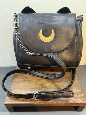 Sailor Moon Luna Cat Crossbody Purse Messenger Chain Bag