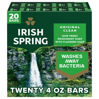 #ad #ad Irish Spring Bar Soap Original Clean 4oz 20 Pack Refreshing Deodorant $18.49